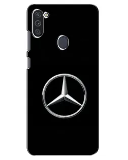 Чехол для Samsung Galaxy M11 с картинкой «Mercedes классический лого»