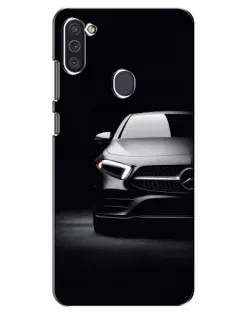 Чехол для Samsung Galaxy M11 с картинкой «Свет фар Mercedes»