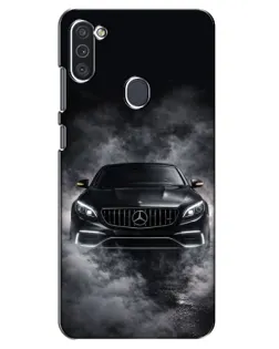 Чехол для Samsung Galaxy M11 с картинкой «Mercedes в дыму»