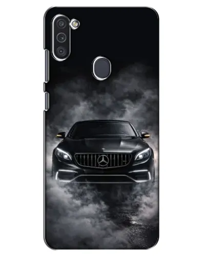 Чехол для Samsung Galaxy M11 с картинкой «Mercedes в дыму»