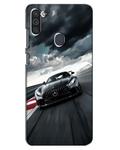 Чехол для Samsung Galaxy M11 с картинкой «Гоночный Mercedes AMG»