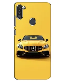 Чехол для Samsung Galaxy M11 с картинкой «Желтый Mercedes GT»
