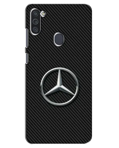 Чехол для Samsung Galaxy M11 с картинкой «Карбоновый Mercedes стиль»