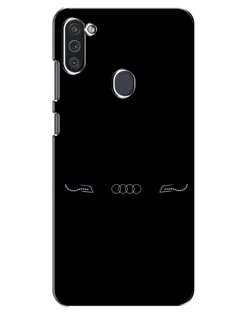 Чехол для Samsung Galaxy M11 с картинкой «Audi — световой подпись»