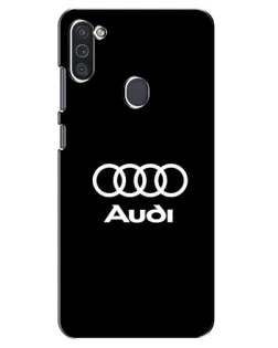 Чехол для Samsung Galaxy M11 с картинкой «Классическое лого Audi»