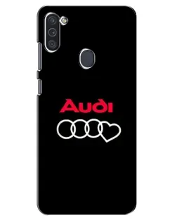 Чехол для Samsung Galaxy M11 с картинкой «Логотип Audi Heart»
