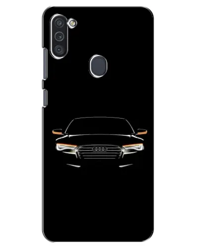 Чехол для Samsung Galaxy M11 с картинкой «Audi — ночной контур»
