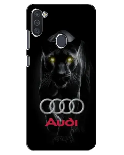 Чехол для Samsung Galaxy M11 с картинкой «Пантера и Audi»