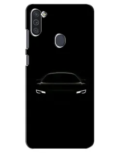 Чехол для Samsung Galaxy M11 с картинкой «Взгляд Audi в темноте»