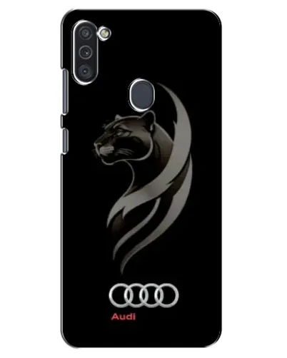 Чехол для Samsung Galaxy M11 с картинкой «Графика — пантера и Audi»