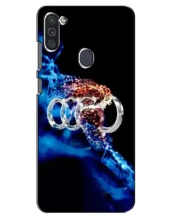 Чехол для Samsung Galaxy M11 с картинкой «Энергия лого Audi»