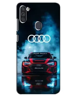 Чехол для Samsung Galaxy M11 с картинкой «Audi Sport — неон»