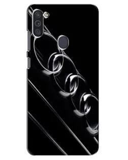 Чехол для Samsung Galaxy M11 с картинкой «Audi — абстрактные кольца»