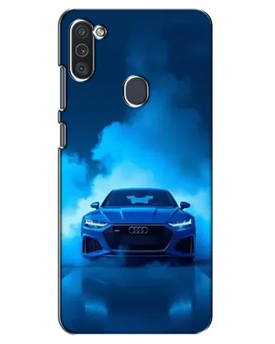 Чехол для Samsung Galaxy M11 с картинкой «Audi — голубая энергия»
