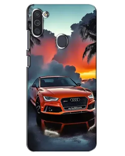 Чехол для Samsung Galaxy M11 с картинкой «Audi — закат»