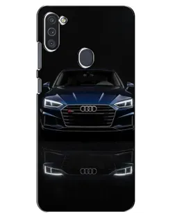 Чехол для Samsung Galaxy M11 с картинкой «Audi — ночное отражение»
