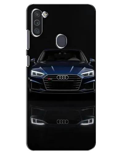 Чехол для Samsung Galaxy M11 с картинкой «Audi — ночное отражение»