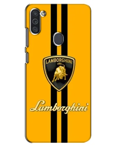 Чехол для Samsung Galaxy M11 с картинкой «Lamborghini Stripe желтый»