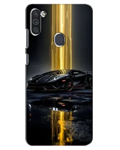 Чехол для Samsung Galaxy M11 с картинкой «Ночной Lamborghini драйв»