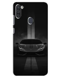 Чехол для Samsung Galaxy M11 с картинкой «Lamborghini симметрия дорог»