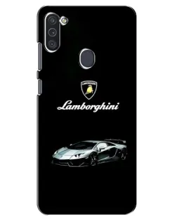 Чехол для Samsung Galaxy M11 с картинкой «Логотип Lamborghini классика»