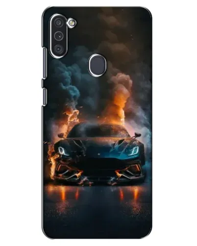 Чехол для Samsung Galaxy M11 с картинкой «Lamborghini дымная эстетика»