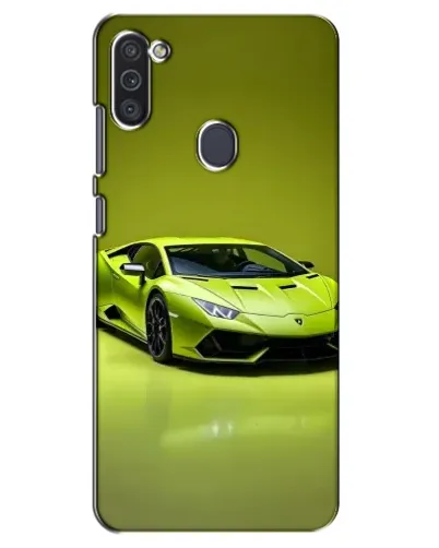 Чехол для Samsung Galaxy M11 с картинкой «Салатовый Lamborghini Huracan»