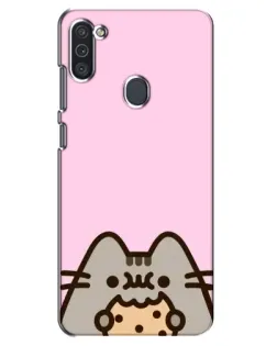 Чехол для Samsung Galaxy M11 с картинкой «Pusheen и печенье» Чехол для Samsung Galaxy M11 с картинкой «Pusheen и печенье»