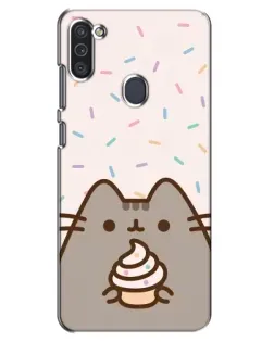 Чехол для Samsung Galaxy M11 с картинкой «Пушин с кексом» Чехол для Samsung Galaxy M11 с картинкой «Пушин с кексом»