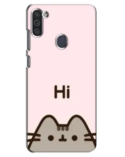 Чехол для Samsung Galaxy M11 с картинкой «Пушин говорит Hi» Чехол для Samsung Galaxy M11 с картинкой «Пушин говорит Hi»