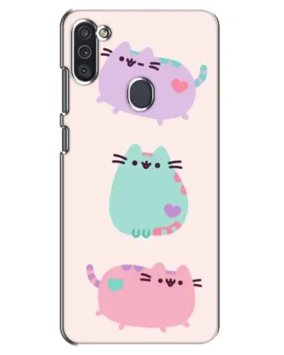Чехол для Samsung Galaxy M11 с картинкой «Pusheen трио» Чехол для Samsung Galaxy M11 с картинкой «Pusheen трио»