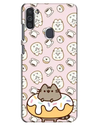 Чехол для Samsung Galaxy M11 с картинкой «Пушин на пончике» Чехол для Samsung Galaxy M11 с картинкой «Пушин на пончике»