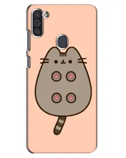 Чехол для Samsung Galaxy M11 с картинкой «Пушин пузиком кверху»