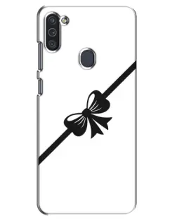 Чехол для Samsung Galaxy M11 с картинкой «Диагональный бант»