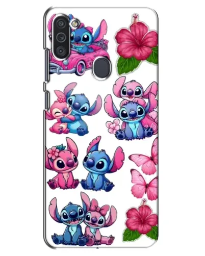 Чохол для Samsung Galaxy M11 з картинкою «Стікери Stitch та Angel»
