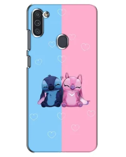 Чохол для Samsung Galaxy M11 з картинкою «Stitch та Angel Love»