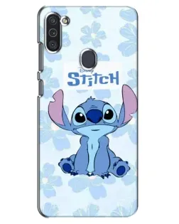 Чохол для Samsung Galaxy M11 з картинкою «Stitch серед квітів»