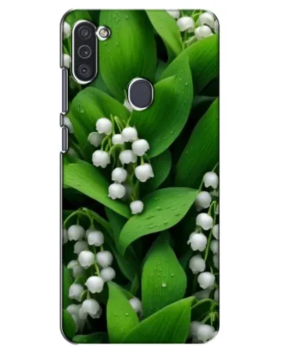 Чехол для Samsung Galaxy M11 с картинкой «Ландыши в зелени»