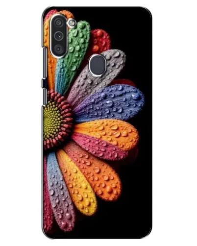 Чехол для Samsung Galaxy M11 с картинкой «Радужный цветок»