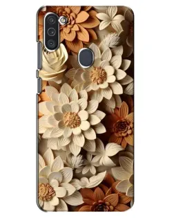 Чехол для Samsung Galaxy M11 с картинкой «Бежевый флористический декор» Чехол для Samsung Galaxy M11 с картинкой «Бежевый флористический декор»