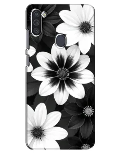 Чехол для Samsung Galaxy M11 с картинкой «Монохромные астры» Чехол для Samsung Galaxy M11 с картинкой «Монохромные астры»