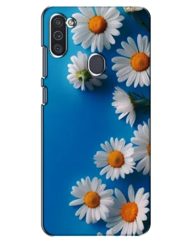 Чехол для Samsung Galaxy M11 с картинкой «Белоснежные маргаритки»