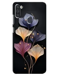 Чехол для Samsung Galaxy M11 с картинкой «Лиловые цветы грации» Чехол для Samsung Galaxy M11 с картинкой «Лиловые цветы грации»