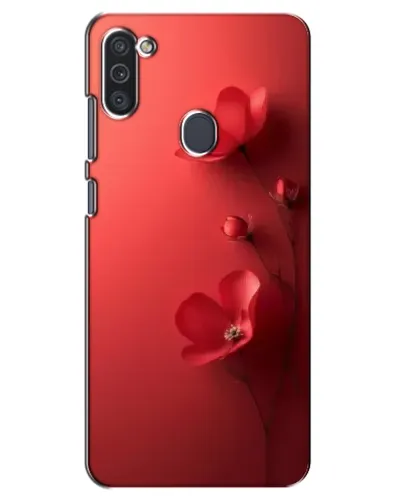 Чехол для Samsung Galaxy M11 с картинкой «Маковые соцветия»