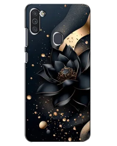 Чехол для Samsung Galaxy M11 с картинкой «Черный лотос»