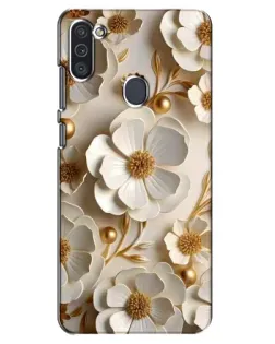 Чехол для Samsung Galaxy M11 с картинкой «Белие бумажние цвети» Чехол для Samsung Galaxy M11 с картинкой «Белие бумажние цвети»