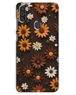 Чехол для Samsung Galaxy M11 с картинкой «Узор из маленьких подсолнухов» Чехол для Samsung Galaxy M11 с картинкой «Узор из маленьких подсолнухов»
