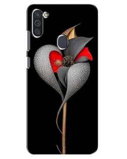 Чехол для Samsung Galaxy M11 с картинкой «Серебряный фантазийный цветок» Чехол для Samsung Galaxy M11 с картинкой «Серебряный фантазийный цветок»