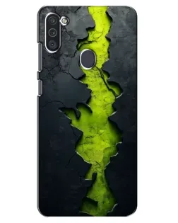 Чехол для Samsung Galaxy M11 с картинкой «Салатовый разлом скалы» Чехол для Samsung Galaxy M11 с картинкой «Салатовый разлом скалы»