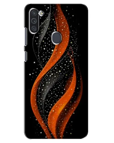Чехол для Samsung Galaxy M11 с картинкой «Огненная звездная волна»